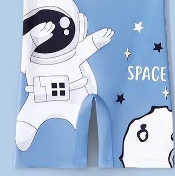Traje de sol con cremallera para niño — astronauta