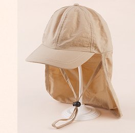 Kids' Legionnaire Sun Cap — Khaki