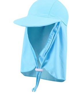 Kids' Legionnaire Sun Cap — Sky Blue