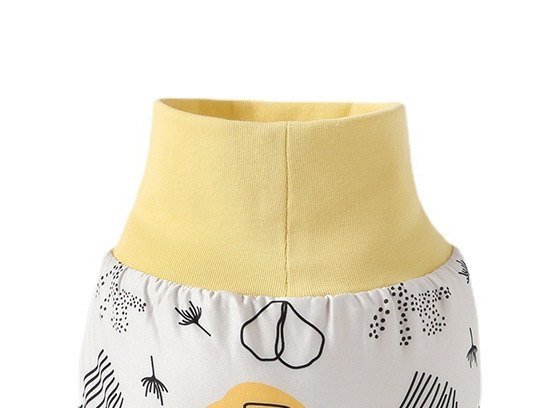 High-Waist Swim Diaper — Abstract Print