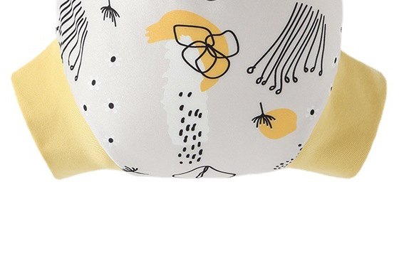 High-Waist Swim Diaper — Abstract Print