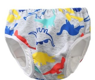 Pañal de natación reutilizable — dinosaurios
