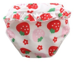 Pañal de natación reutilizable — fresas