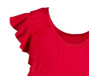 Traje flotador para niña — rojo