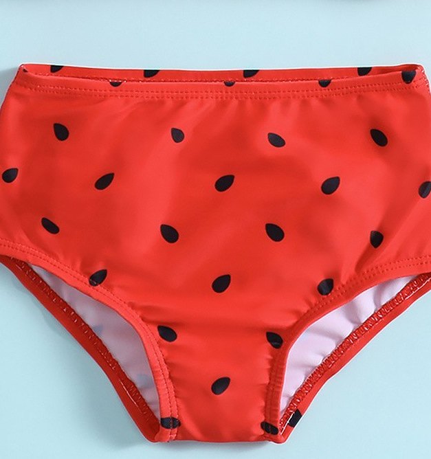 Bikini de un hombro para niña — sandía