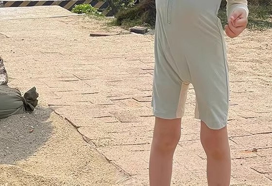 Boys' Long-Sleeve Zip Sunsuit — Mint Dino